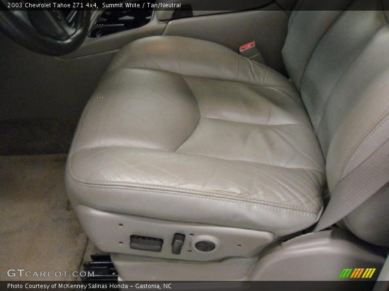 Summit White / Tan/Neutral 2003 Chevrolet Tahoe Z71 4x4