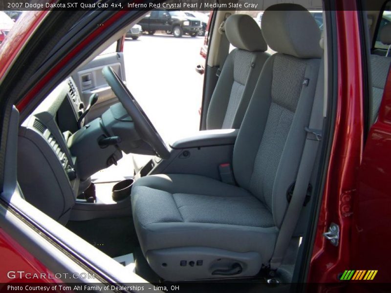 Inferno Red Crystal Pearl / Medium Slate Gray 2007 Dodge Dakota SXT Quad Cab 4x4