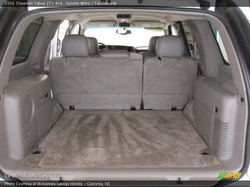 Summit White / Tan/Neutral 2003 Chevrolet Tahoe Z71 4x4