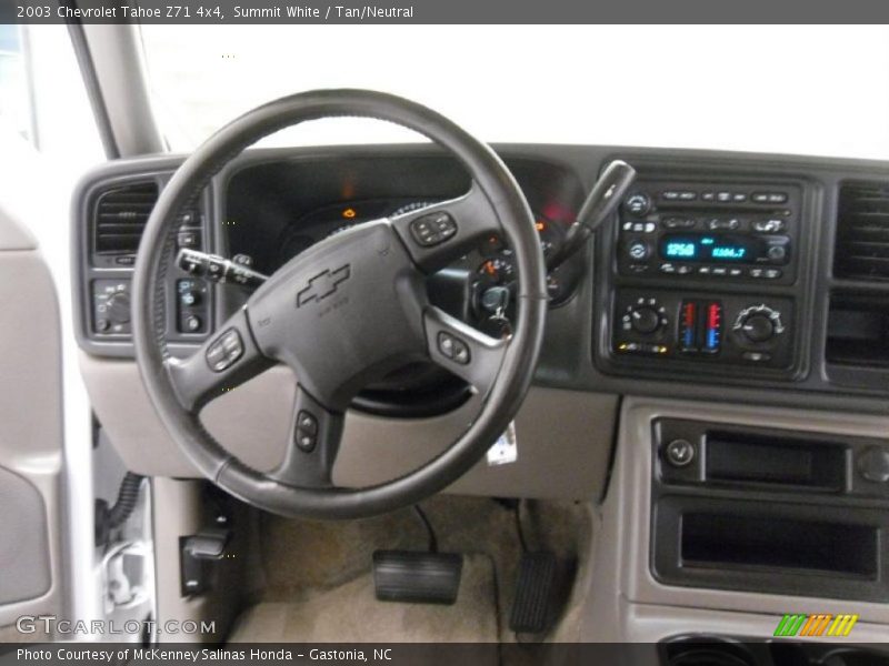 Summit White / Tan/Neutral 2003 Chevrolet Tahoe Z71 4x4