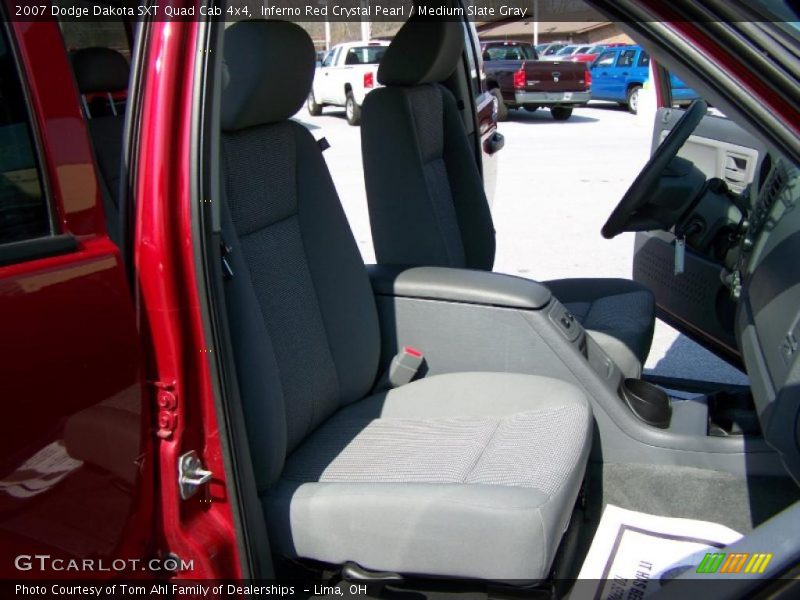 Inferno Red Crystal Pearl / Medium Slate Gray 2007 Dodge Dakota SXT Quad Cab 4x4