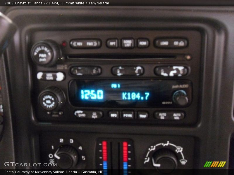 Summit White / Tan/Neutral 2003 Chevrolet Tahoe Z71 4x4