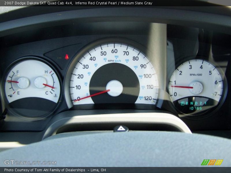 Inferno Red Crystal Pearl / Medium Slate Gray 2007 Dodge Dakota SXT Quad Cab 4x4