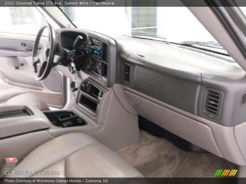 Summit White / Tan/Neutral 2003 Chevrolet Tahoe Z71 4x4