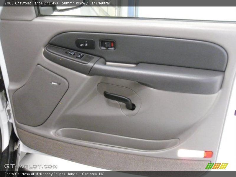 Summit White / Tan/Neutral 2003 Chevrolet Tahoe Z71 4x4