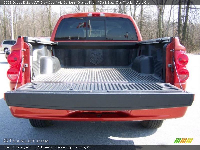 Sunburst Orange Pearl / Dark Slate Gray/Medium Slate Gray 2008 Dodge Dakota SLT Crew Cab 4x4