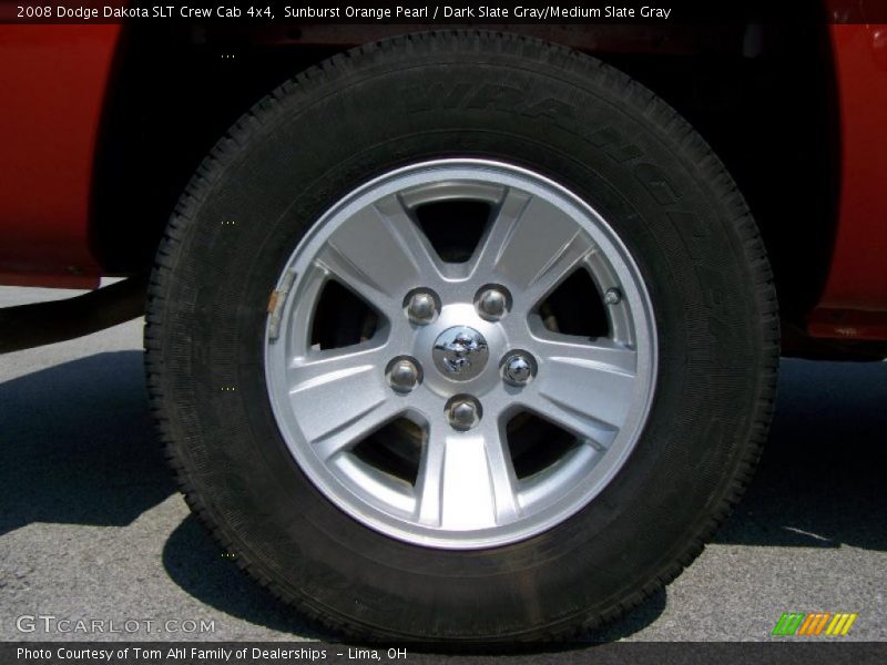 Sunburst Orange Pearl / Dark Slate Gray/Medium Slate Gray 2008 Dodge Dakota SLT Crew Cab 4x4