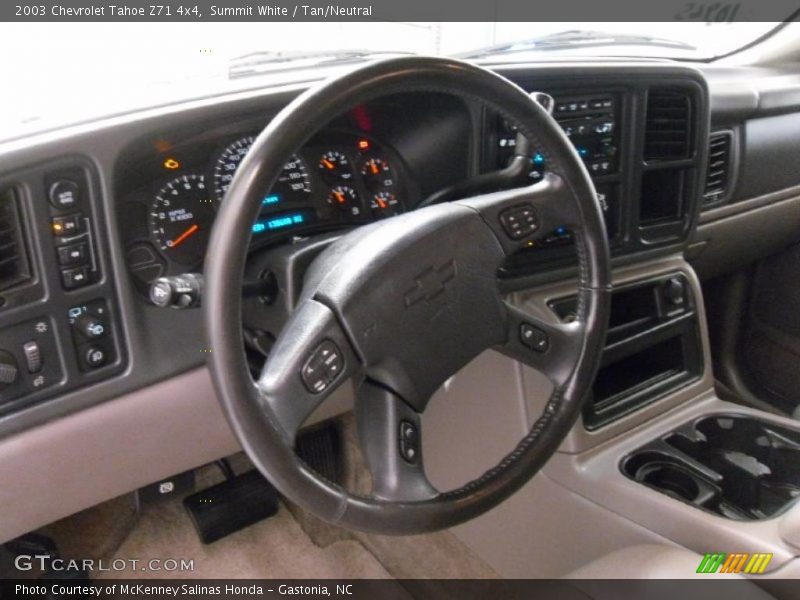 Summit White / Tan/Neutral 2003 Chevrolet Tahoe Z71 4x4