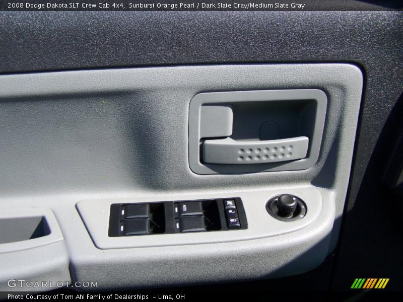 Sunburst Orange Pearl / Dark Slate Gray/Medium Slate Gray 2008 Dodge Dakota SLT Crew Cab 4x4