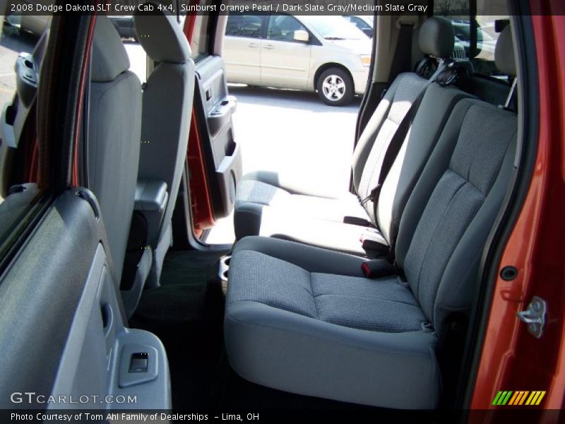 Sunburst Orange Pearl / Dark Slate Gray/Medium Slate Gray 2008 Dodge Dakota SLT Crew Cab 4x4