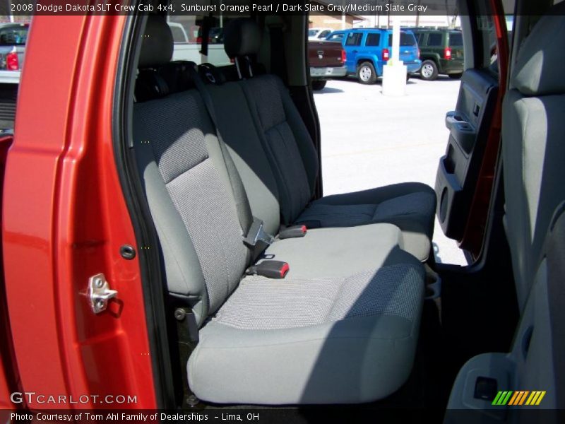 Sunburst Orange Pearl / Dark Slate Gray/Medium Slate Gray 2008 Dodge Dakota SLT Crew Cab 4x4