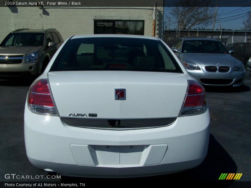 Polar White / Black 2009 Saturn Aura XR