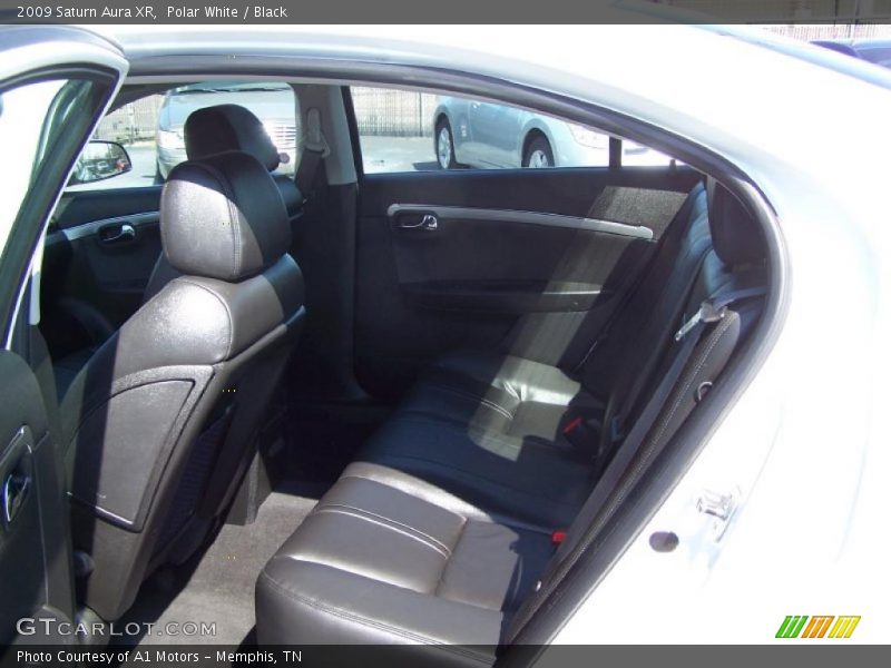 Polar White / Black 2009 Saturn Aura XR