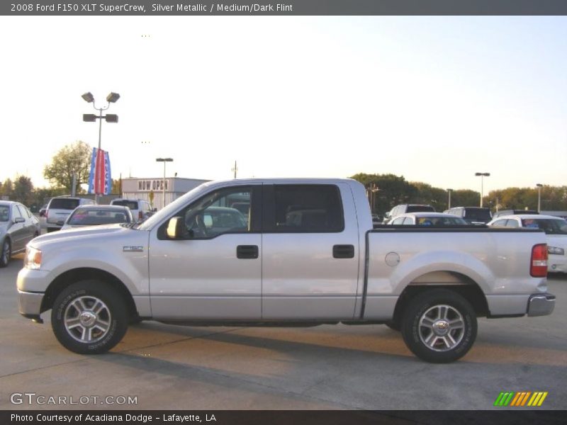 Silver Metallic / Medium/Dark Flint 2008 Ford F150 XLT SuperCrew