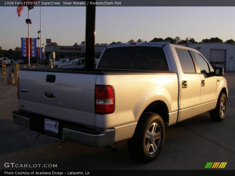 Silver Metallic / Medium/Dark Flint 2008 Ford F150 XLT SuperCrew