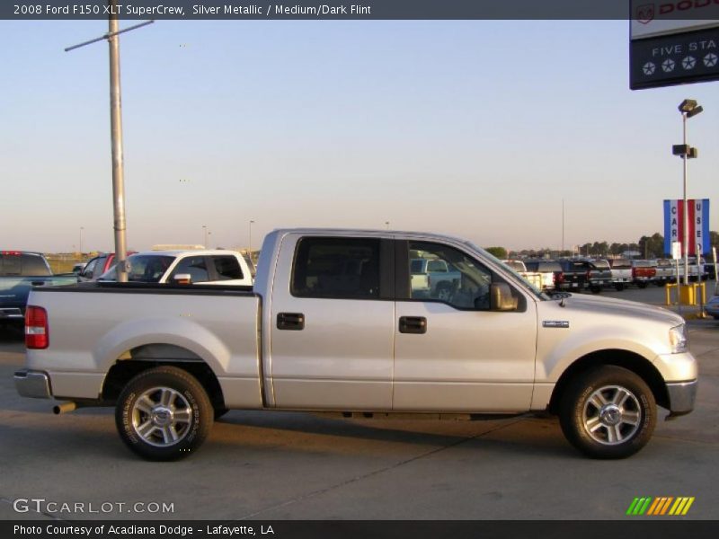 Silver Metallic / Medium/Dark Flint 2008 Ford F150 XLT SuperCrew