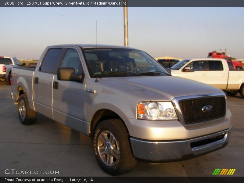 Silver Metallic / Medium/Dark Flint 2008 Ford F150 XLT SuperCrew