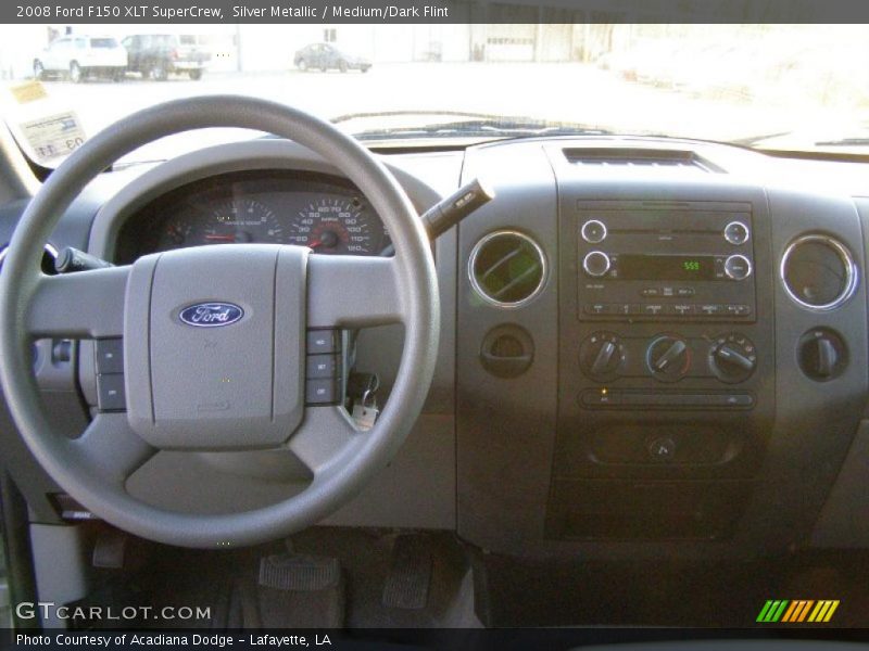 Silver Metallic / Medium/Dark Flint 2008 Ford F150 XLT SuperCrew