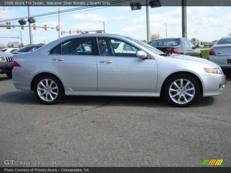 Alabaster Silver Metallic / Quartz Gray 2006 Acura TSX Sedan