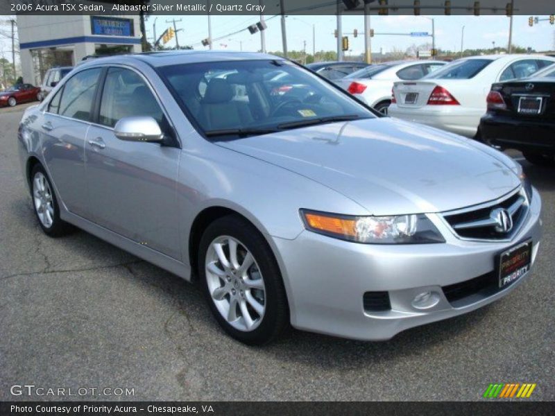 Alabaster Silver Metallic / Quartz Gray 2006 Acura TSX Sedan