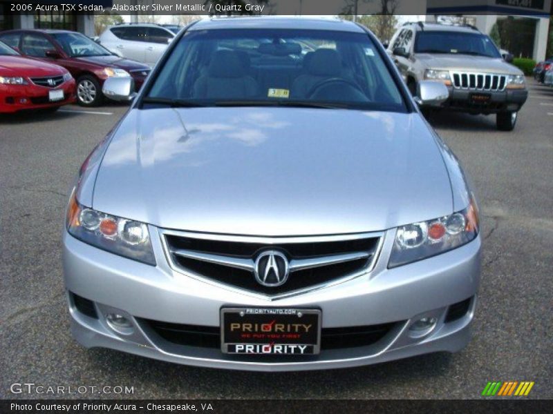 Alabaster Silver Metallic / Quartz Gray 2006 Acura TSX Sedan