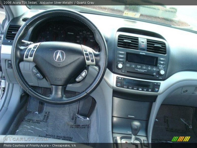 Alabaster Silver Metallic / Quartz Gray 2006 Acura TSX Sedan