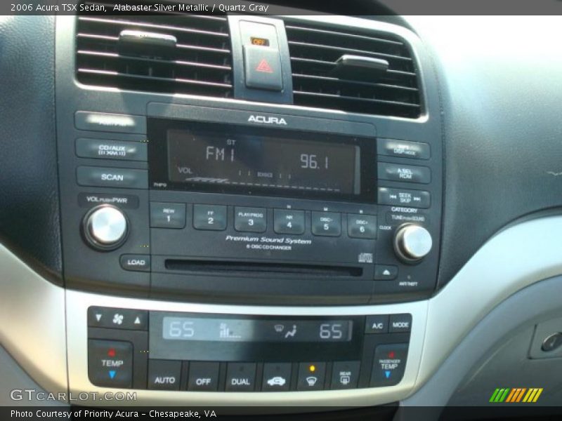 Alabaster Silver Metallic / Quartz Gray 2006 Acura TSX Sedan