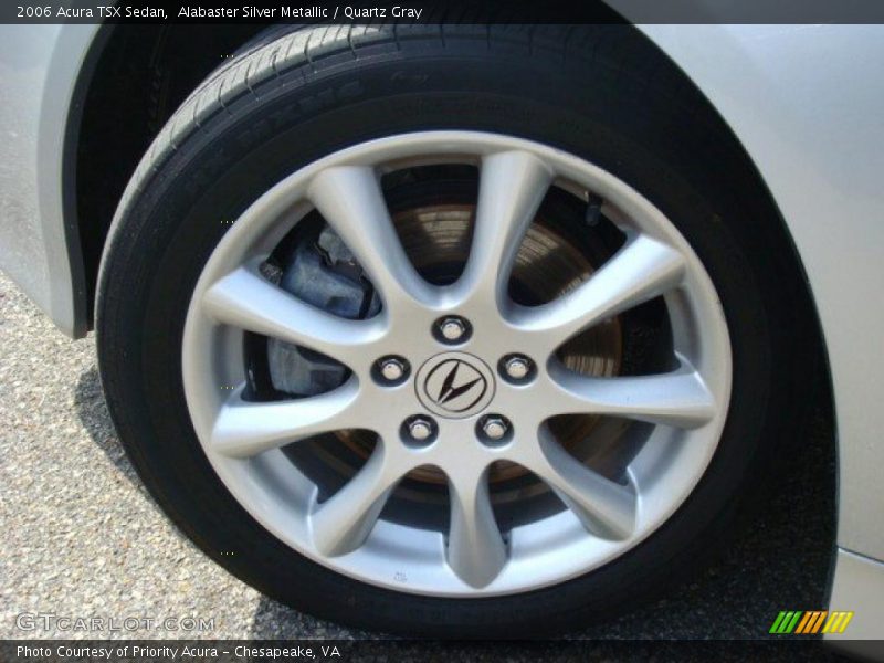 Alabaster Silver Metallic / Quartz Gray 2006 Acura TSX Sedan
