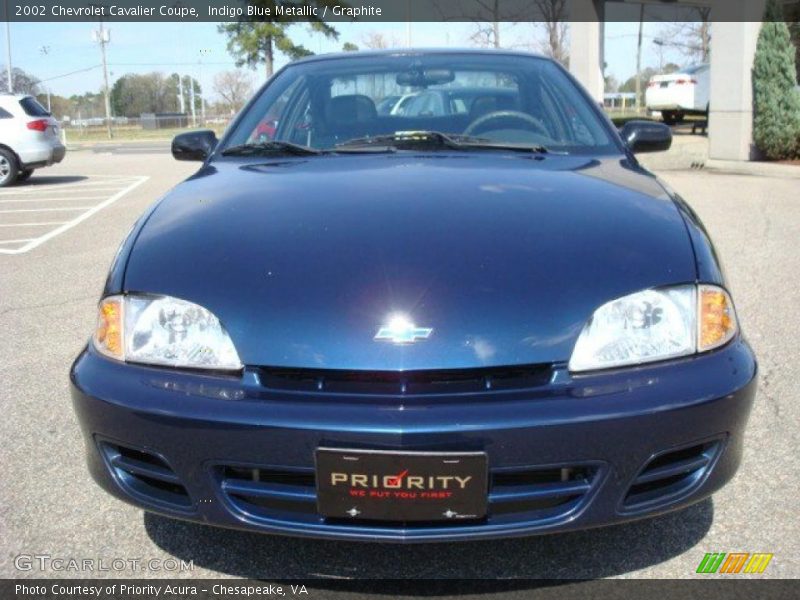 Indigo Blue Metallic / Graphite 2002 Chevrolet Cavalier Coupe