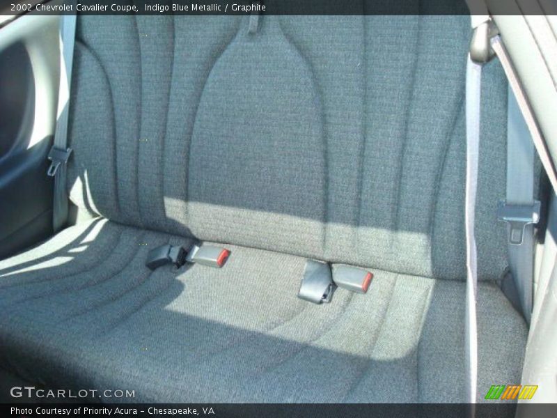 Indigo Blue Metallic / Graphite 2002 Chevrolet Cavalier Coupe