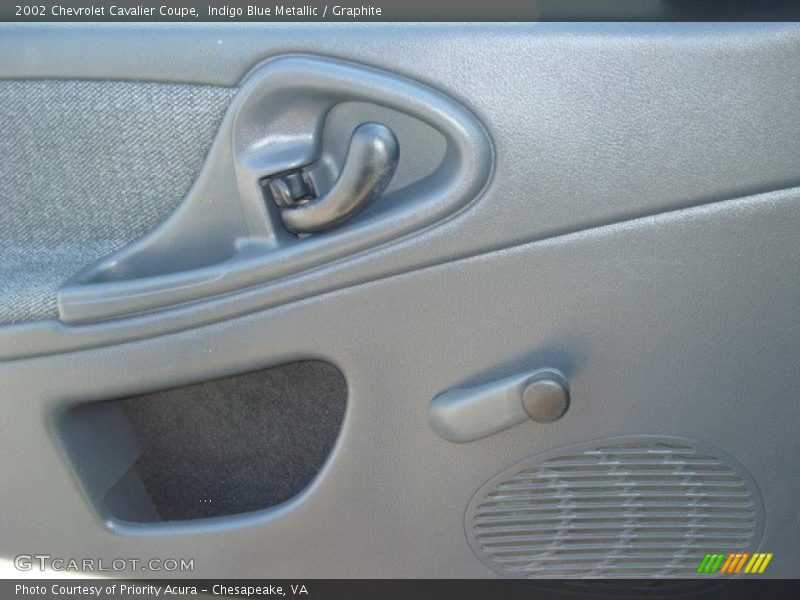 Indigo Blue Metallic / Graphite 2002 Chevrolet Cavalier Coupe