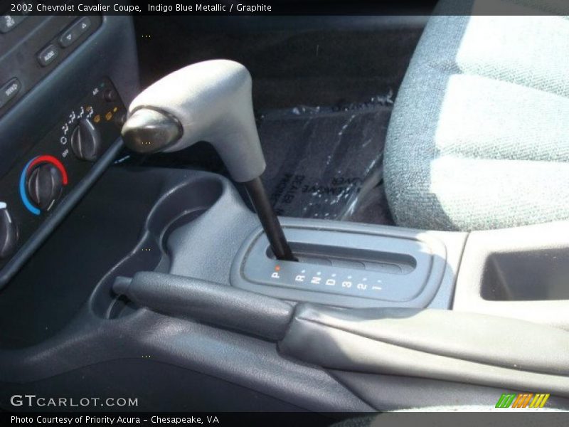 Indigo Blue Metallic / Graphite 2002 Chevrolet Cavalier Coupe