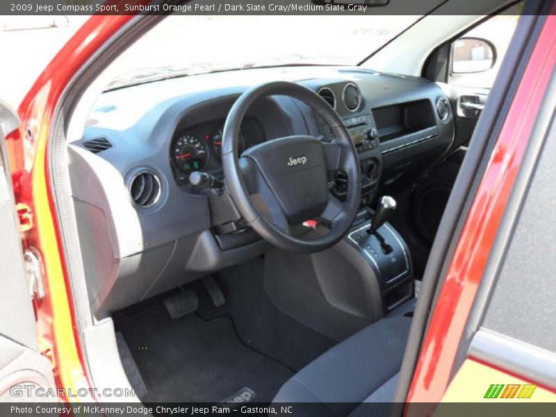 Sunburst Orange Pearl / Dark Slate Gray/Medium Slate Gray 2009 Jeep Compass Sport