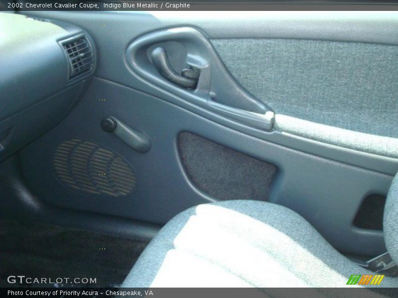 Indigo Blue Metallic / Graphite 2002 Chevrolet Cavalier Coupe