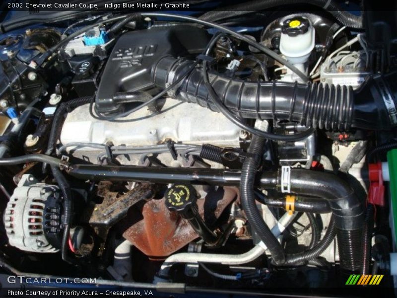 Indigo Blue Metallic / Graphite 2002 Chevrolet Cavalier Coupe