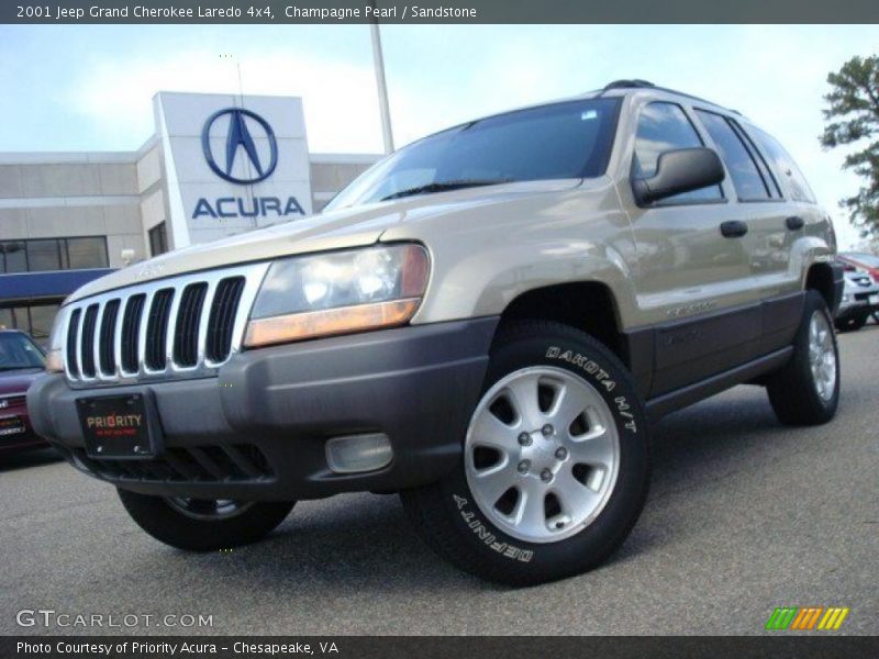 Champagne Pearl / Sandstone 2001 Jeep Grand Cherokee Laredo 4x4