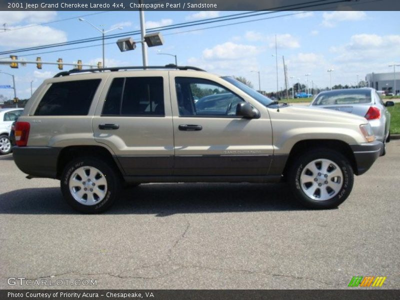 Champagne Pearl / Sandstone 2001 Jeep Grand Cherokee Laredo 4x4