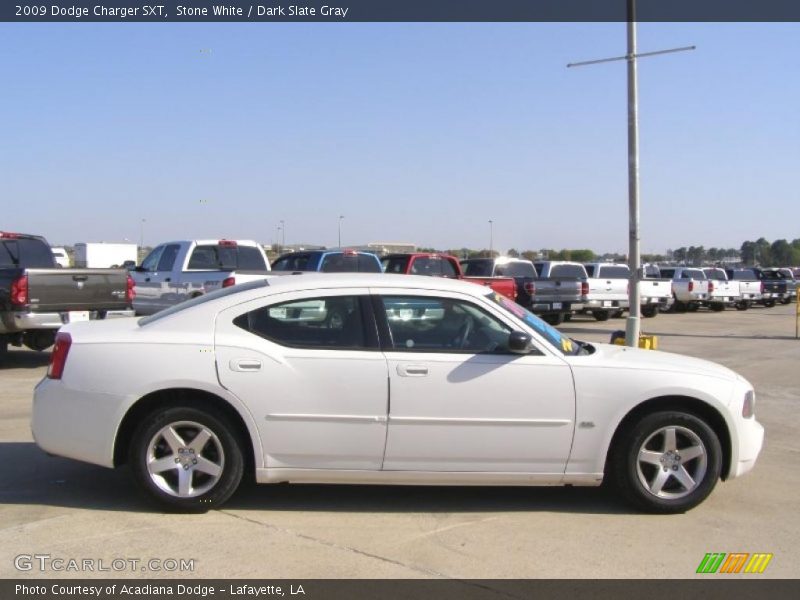 Stone White / Dark Slate Gray 2009 Dodge Charger SXT