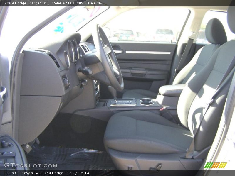 Stone White / Dark Slate Gray 2009 Dodge Charger SXT