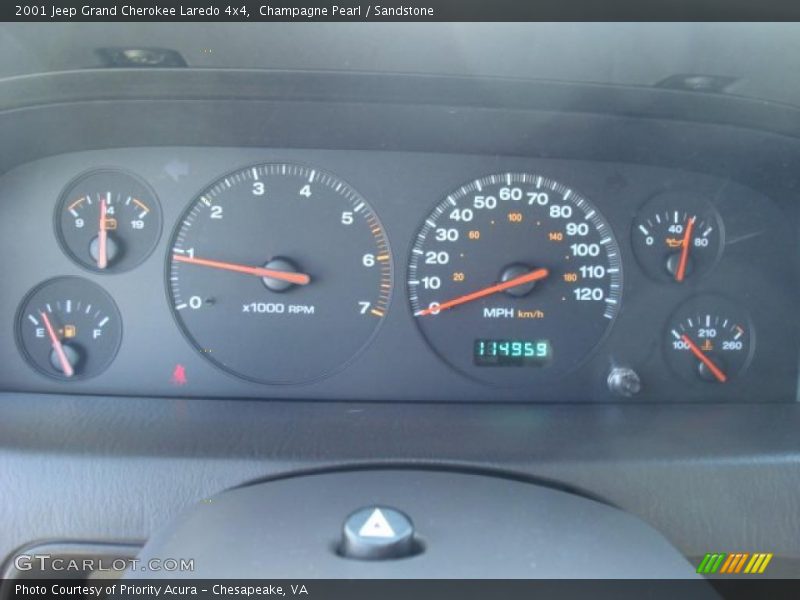 Champagne Pearl / Sandstone 2001 Jeep Grand Cherokee Laredo 4x4