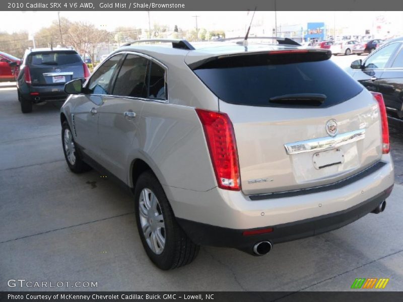 Gold Mist / Shale/Brownstone 2010 Cadillac SRX 4 V6 AWD