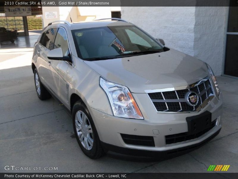 Gold Mist / Shale/Brownstone 2010 Cadillac SRX 4 V6 AWD