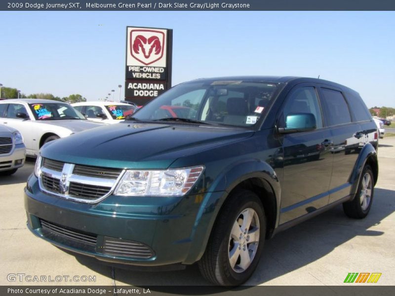 Melbourne Green Pearl / Dark Slate Gray/Light Graystone 2009 Dodge Journey SXT