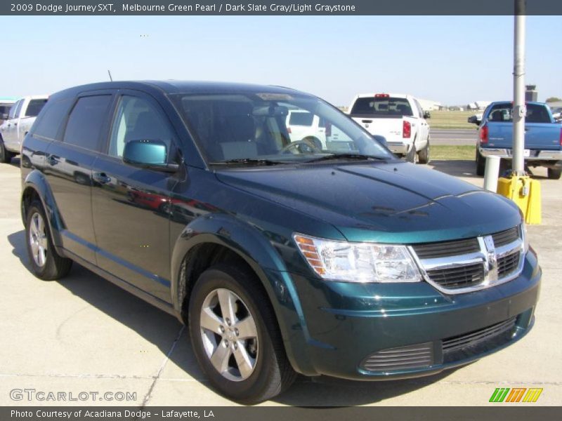 Melbourne Green Pearl / Dark Slate Gray/Light Graystone 2009 Dodge Journey SXT