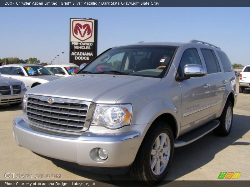Bright Silver Metallic / Dark Slate Gray/Light Slate Gray 2007 Chrysler Aspen Limited