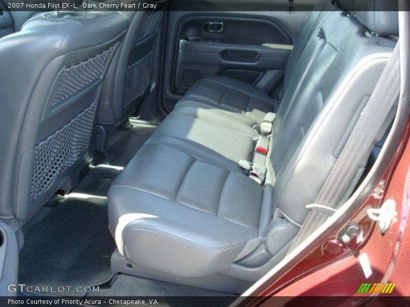 Dark Cherry Pearl / Gray 2007 Honda Pilot EX-L