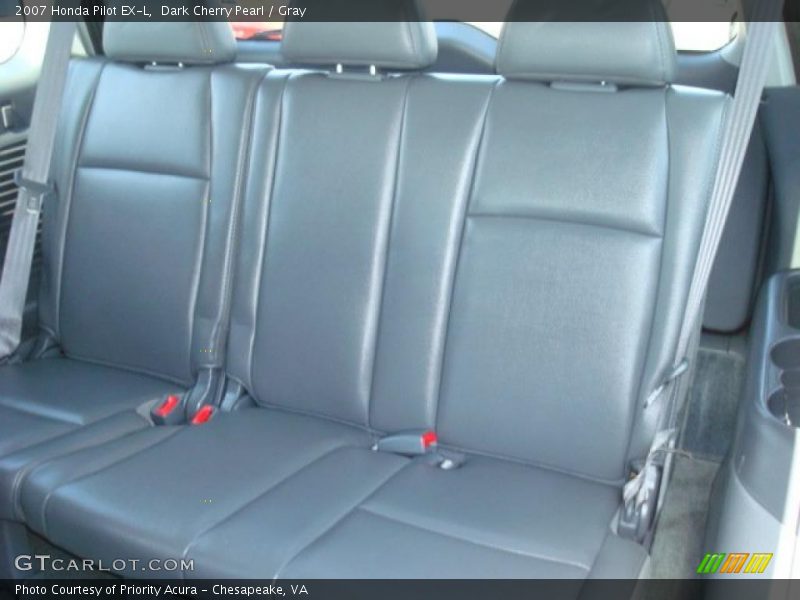 Dark Cherry Pearl / Gray 2007 Honda Pilot EX-L