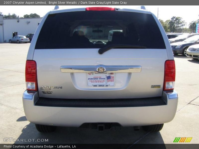 Bright Silver Metallic / Dark Slate Gray/Light Slate Gray 2007 Chrysler Aspen Limited