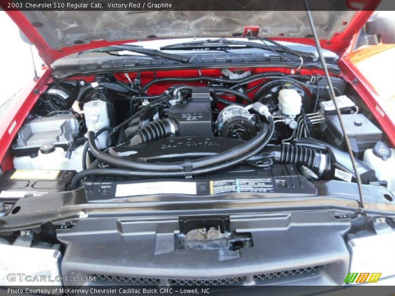 Victory Red / Graphite 2003 Chevrolet S10 Regular Cab