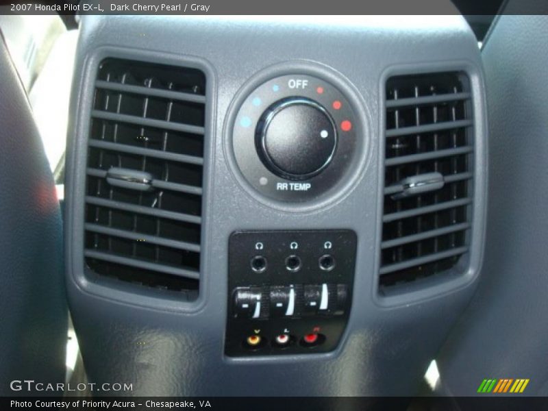 Dark Cherry Pearl / Gray 2007 Honda Pilot EX-L